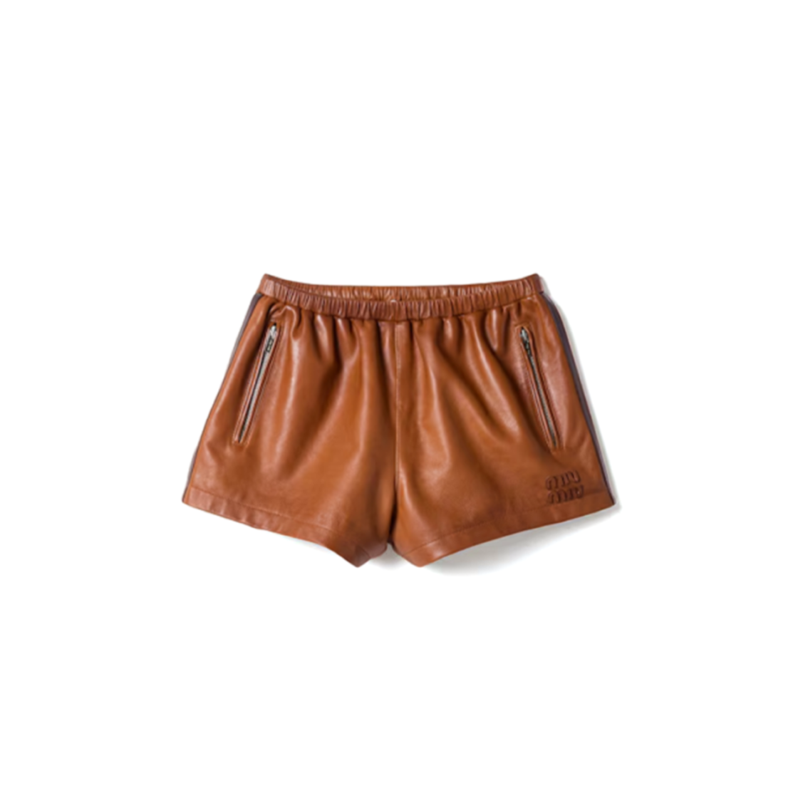 MIU MIU NAPPA LEATHER SHORTS MPP410 MIU MIU NAPPA LEATHER SHORTS MPP410